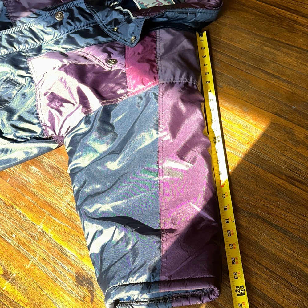 Vintage Extreme Limit 90’s Purple and Dark Blue Puffer Winter Jacket - Picture 13 of 14